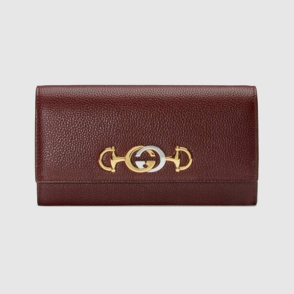 2024新作 GUCCI スーパーコピー ズゥミ レザーコンチネンタルウォレット 長財布 573612 1B90X 6629